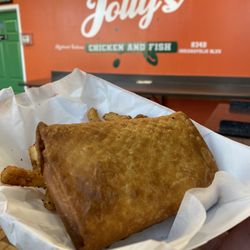 Jolly's Chicken and Fish  - Pizza Puff!!!