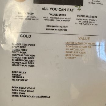 Kale’s Hale - Menu as of June 2026 - Barbeque Near Me - Honolulu, Hawaii