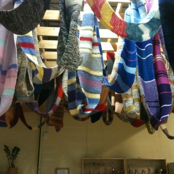Returbutiken - Endless scarfness from donated wool remnants - Thrift Stores Near Me - Umeå, AC
