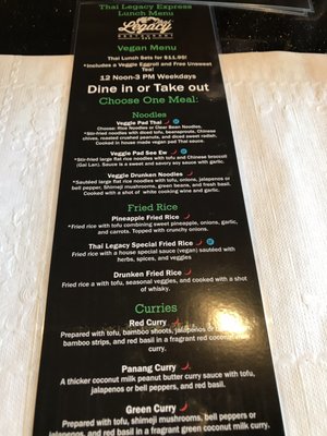 Menu photo 4 Thai Legacy Restaurant Brandon, FL