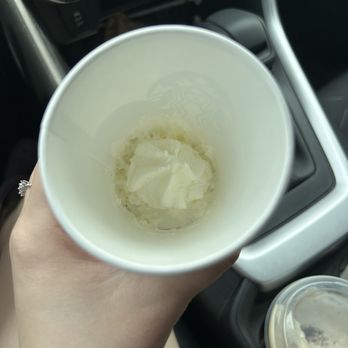 Starbucks - pup cup they gave us, while the car in front of us got a full one. A joke that is not funny. - Coffee & Tea Near Me - Arlington, Texas Starbucks - pup cup they gave us, while the car in front of us got a full one. A joke that is not funny. - Coffee & Tea Near Me - Arlington, Texas