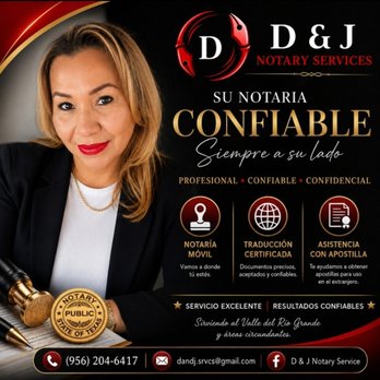 D & J Notary Services - Notaries Near Me - Brownsville, Texas D & J Notary Services - Notaries Near Me - Brownsville, Texas