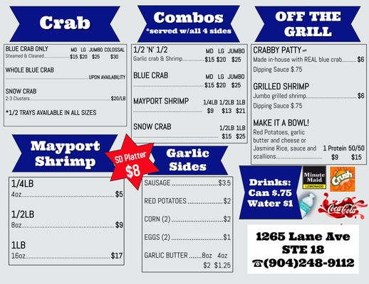 Menu photo 3 The Blue Crab Company Jacksonville, FL Menu photo 3 The Blue Crab Company Jacksonville, FL