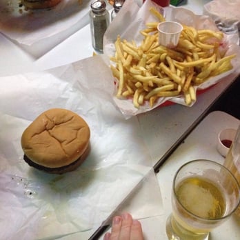 Matt's Bar - Jucy Lucy, full serving of fries, and beer - Burgers Near Me - Minneapolis, Minnesota