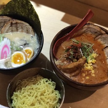 Ramen Misoya - Tonkotsu (left), spicy Hokkaido (right), extra noodles $1.75 Dec 2017 - Ramen Near Me - Mount Prospect, Illinois Ramen Misoya - Tonkotsu (left), spicy Hokkaido (right), extra noodles $1.75 Dec 2017 - Ramen Near Me - Mount Prospect, Illinois