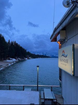 Boathouse on the Pier by null