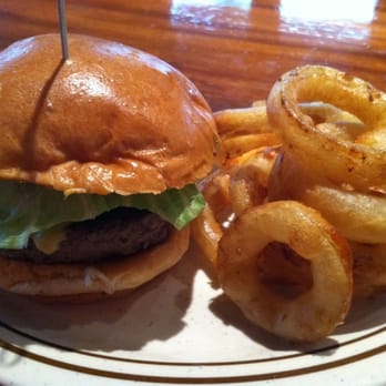 CG Burgers - 8 oz burger with onion rings with chipotle dip - Burgers Near Me - Jupiter, Florida CG Burgers - 8 oz burger with onion rings with chipotle dip - Burgers Near Me - Jupiter, Florida