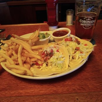 Coronado Brewing - Wahoo tacos with - Brewpubs Near Me - Coronado, California