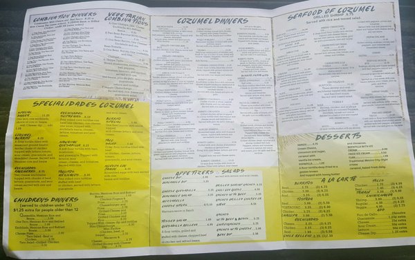 Menu photo 8 Cozumel Mexican Restaurant Bradley, IL Menu photo 8 Cozumel Mexican Restaurant Bradley, IL