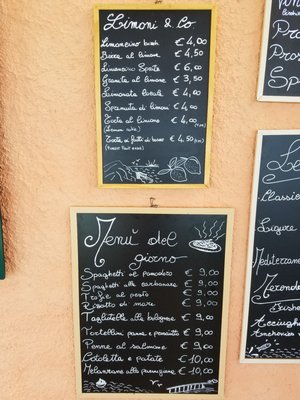 Menu photo 3 Bar Via dell Amore Riomaggiore, SP