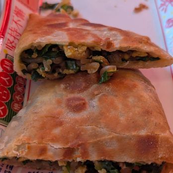 Li's Knife Cut Noodle - Egg and Chive pancake - Noodles Near Me - San Mateo, California