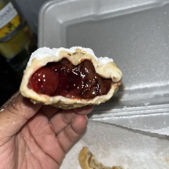 The Original Marini's Empanada House - Cherry and I added chocolate - Latin American Near Me - Houston, Texas The Original Marini's Empanada House - Cherry and I added chocolate - Latin American Near Me - Houston, Texas