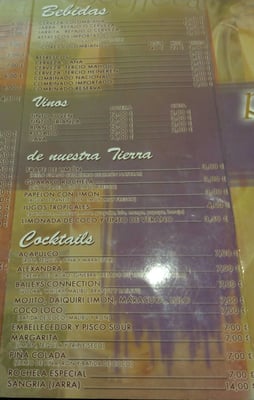 Menu photo 5 Rochela Madrid, M