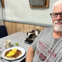Village Diner - Chowing down on "The Remedy!"
