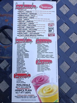 Menu photo 1 Tostado Sandwich Bar Jamaica Plain, MA Menu photo 1 Tostado Sandwich Bar Jamaica Plain, MA