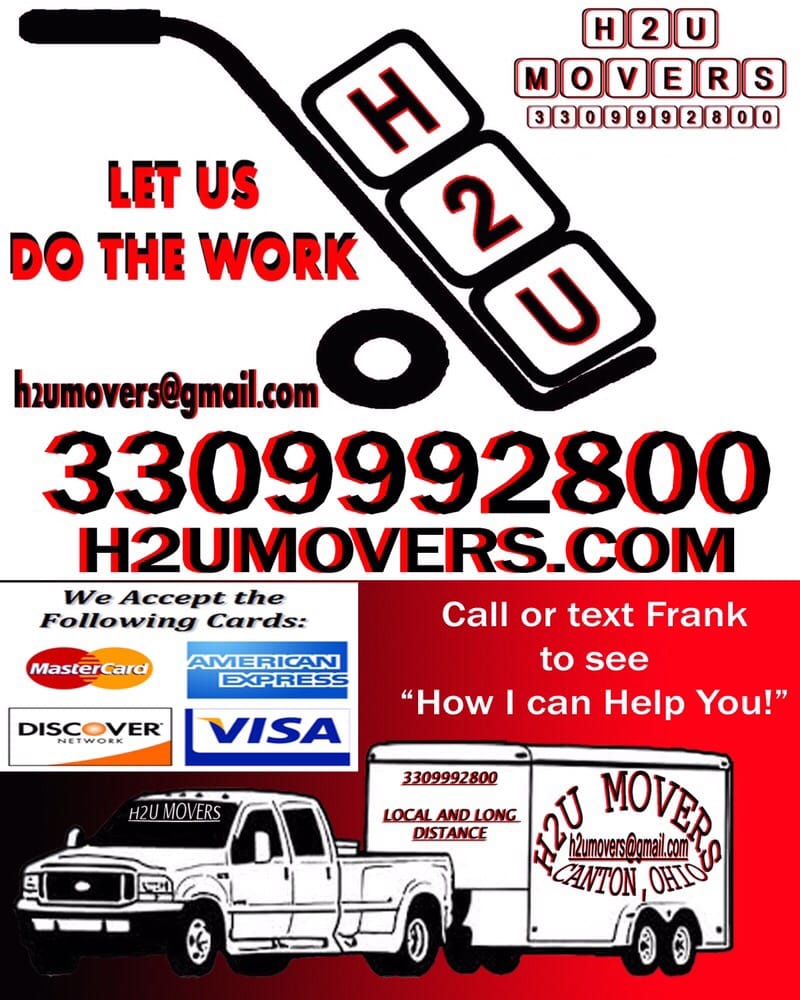 H2U MOVERS North Canton, Ohio Movers Phone Number Yelp
