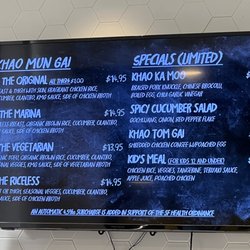 Rooster & Rice - Menu May 2023