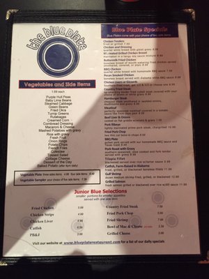 Menu photo 2 The Blue Plate - Northport Northport, AL Menu photo 2 The Blue Plate - Northport Northport, AL