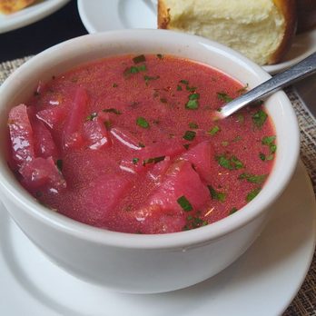 Shokolad - Borscht, fresh bread and garlic sauce - Bakeries Near Me - Chicago, Illinois