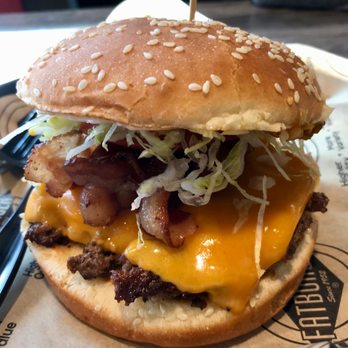 Fatburger - The bacon cheddar burger was decent, but the service was not. - Burgers Near Me - Richmond, British Columbia Fatburger - The bacon cheddar burger was decent, but the service was not. - Burgers Near Me - Richmond, British Columbia