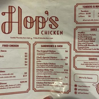 Hop's Chicken - Hop's Chicken Food Menu - New American Near Me - Atlanta, Georgia Hop's Chicken - Hop's Chicken Food Menu - New American Near Me - Atlanta, Georgia