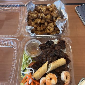 BubbleCups - Bbq pork and shrimp combo with orange chicken. - Shaved Ice Near Me - Santa Rosa, California BubbleCups - Bbq pork and shrimp combo with orange chicken. - Shaved Ice Near Me - Santa Rosa, California