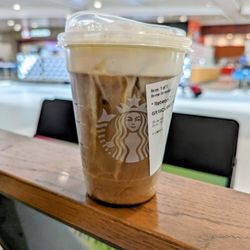 George Bush Intercontinental Airport - Terminal A - White Chocolate Macadamia Cream Cold Brew. Grande. $7.74 after tax. Starbucks inside George Bush Intercontinental Airport Terminal A.
