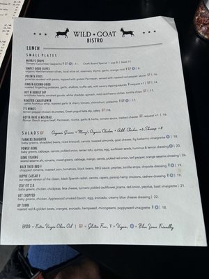 Menu photo 4 Wild Goat Bistro Petaluma, CA Menu photo 4 Wild Goat Bistro Petaluma, CA