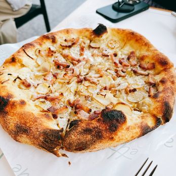 Frenchette At The Whitney - Tarte Flambee pizzette - French Near Me - New York, New York Frenchette At The Whitney - Tarte Flambee pizzette - French Near Me - New York, New York