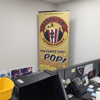 Royal Popcorn Factory - a popcorn pop sign in the background - Popcorn Shops Near Me - Springfield, Virginia Royal Popcorn Factory - a popcorn pop sign in the background - Popcorn Shops Near Me - Springfield, Virginia