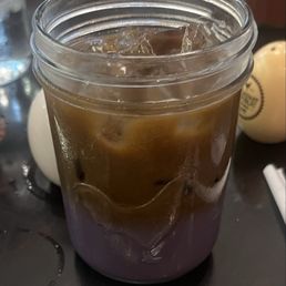Iced Ube latte