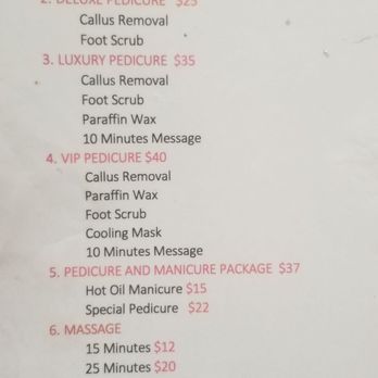 Nina Nails - Pedicure Price List (Menu) - Nail Salons Near Me - Corona, California Nina Nails - Pedicure Price List (Menu) - Nail Salons Near Me - Corona, California