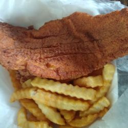 Mr Smith's Seafood and More II - Fried catfish with french fries