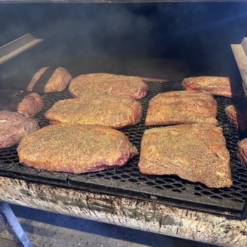 Terry Black's Barbecue - Brisket in the pit - Barbeque Near Me - Fort Worth, Texas