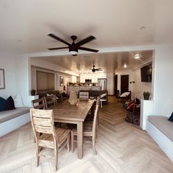 Beachfront Only Vacation Rentals - Dining area view from patio