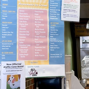 Lizzy's Ice Cream - the menu - Ice Cream & Frozen Yogurt Near Me - Cambridge, Massachusetts