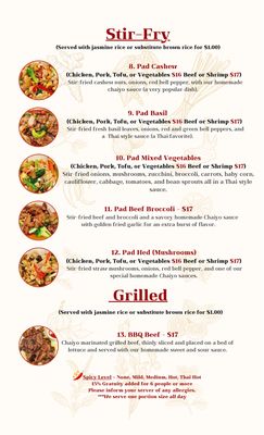 Menu photo 5 Chaiyo Thai Cuisine Fairbanks, AK Menu photo 5 Chaiyo Thai Cuisine Fairbanks, AK