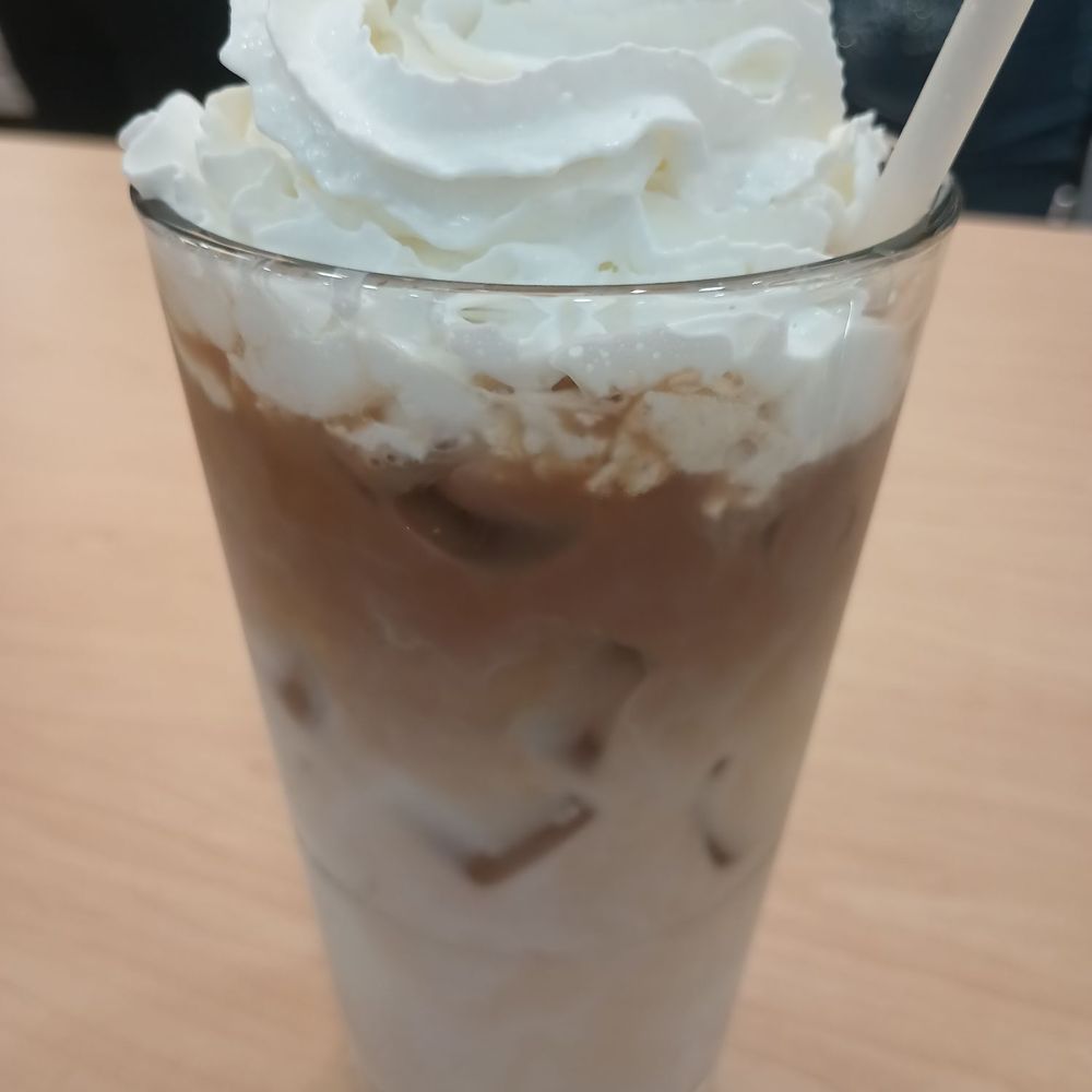 Eggs Up Grill - Iced Latte anyone? (Comes unsweetened but for the whip) - Breakfast & Brunch Near Me - Jacksonville, North Carolina Eggs Up Grill - Iced Latte anyone? (Comes unsweetened but for the whip) - Breakfast & Brunch Near Me - Jacksonville, North Carolina