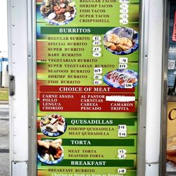 La Barca Jalisco - Menu