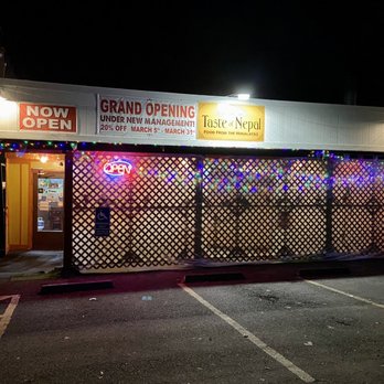 Taste Of Nepal - the outside of a restaurant at night - Indian Near Me - Ukiah, California Taste Of Nepal - the outside of a restaurant at night - Indian Near Me - Ukiah, California