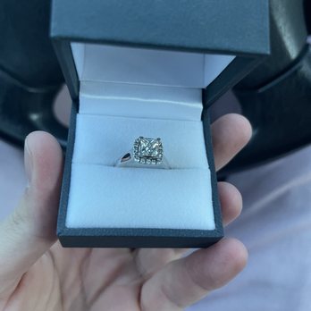 Len Larson Jewelry Company - A wedding ring, princess cut. - Jewelry Near Me - Denver, Colorado Len Larson Jewelry Company - A wedding ring, princess cut. - Jewelry Near Me - Denver, Colorado