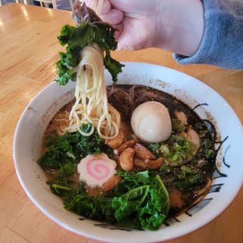 Sobo Ramen - Thin Ramen noodles in the Spicy Mayu Ramen - Ramen Near Me - Oakland, California