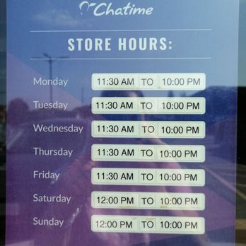Chatime - Store Hours - Bubble Tea Near Me - Oshawa, Ontario