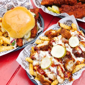 Chronic Fries - three baskets of fried chicken and fries - Chicken Shop Near Me - Houston, Texas Chronic Fries - three baskets of fried chicken and fries - Chicken Shop Near Me - Houston, Texas