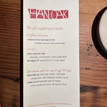 Han Oak - Additional side offerings - Korean Near Me - Portland, Oregon Han Oak - Additional side offerings - Korean Near Me - Portland, Oregon