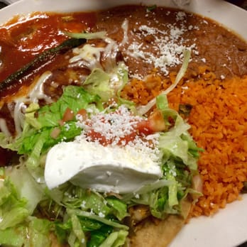 Serranos Mexican Grill - This was the "Pick Your Own Combo" Dinner...I had a chicken enchilada, chicken tostada & cheese filled chile relleno with R&B - Mexican Near Me - Valparaiso, Indiana Serranos Mexican Grill - This was the "Pick Your Own Combo" Dinner...I had a chicken enchilada, chicken tostada & cheese filled chile relleno with R&B - Mexican Near Me - Valparaiso, Indiana