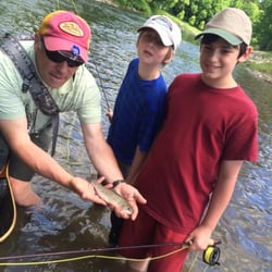 Wilderness Trails and the Vermont Fishing School - First fish on the fly!!