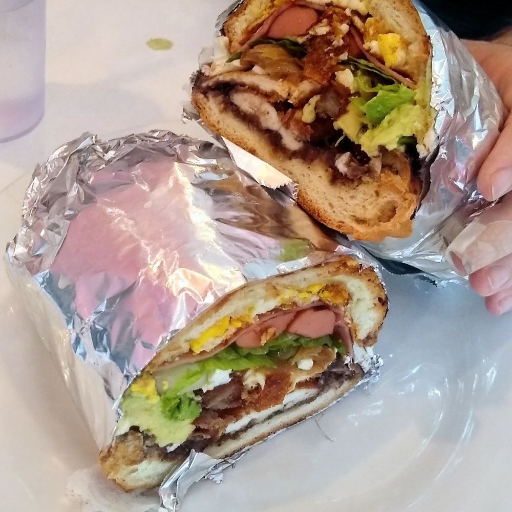 Maria's Mexican Restaurant - La Gorda Cubana torta. Definitely fat; you can't take a proper bite from this sandwich, but it's still worth it. - Mexican Near Me - Berlin, New Jersey