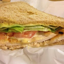Red Tower II - Grilled chicken sandwich! Two patties on whole wheat!!