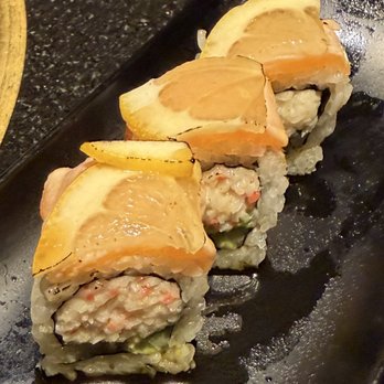 888 Japanese BBQ - Lemon salmon roll. Love that you can get sushi also - Barbeque Near Me - Las Vegas, Nevada
